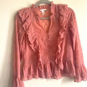 H&M ruffle blouse